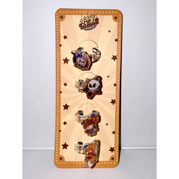 Popmart Why So Serious Spinner Rings Set of 4 - Picture 1 of 2